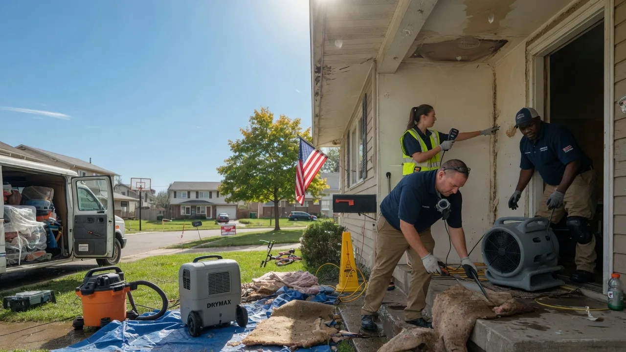 Water Damage Restoration in Farmersville, OH near me
